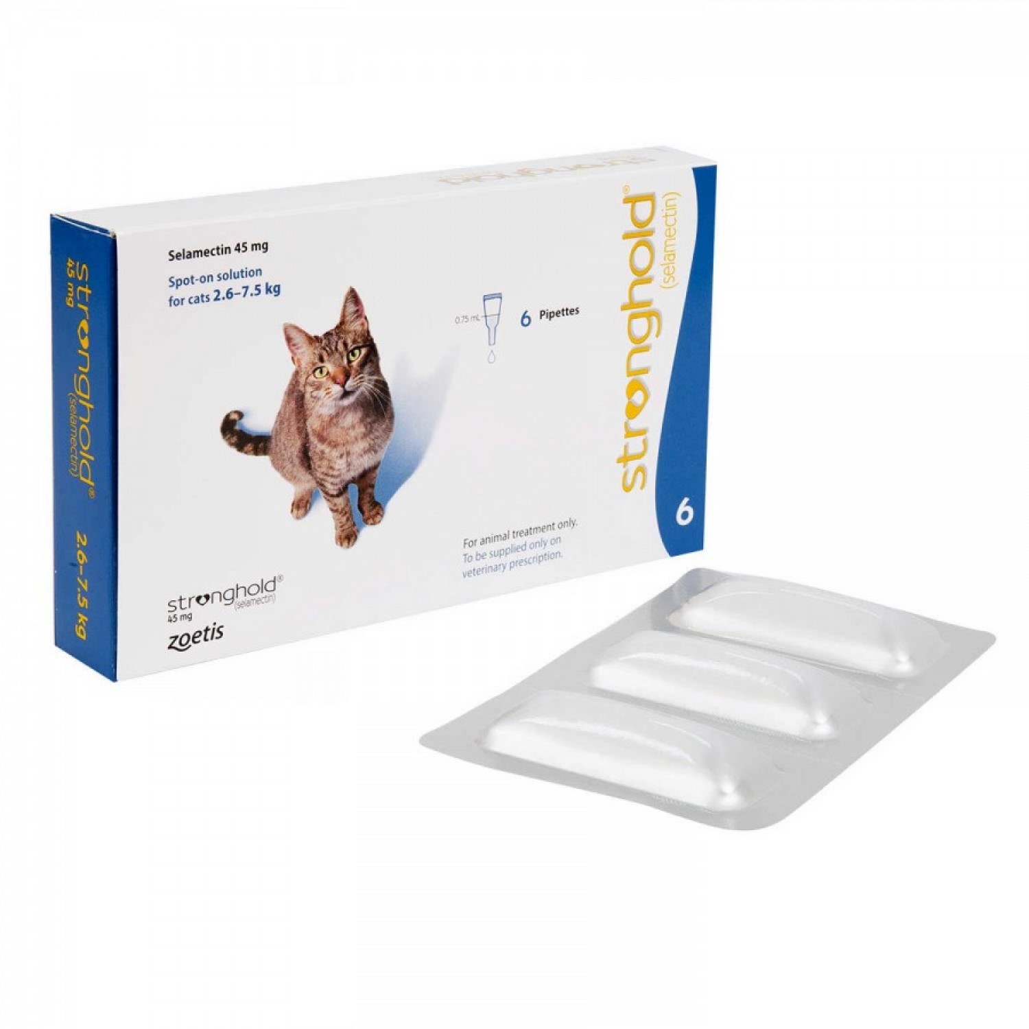 ストロングホールド猫用6本通販 フィラリア ノミマダニ ペットの薬通販ベストケンコー
