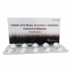ビオチン・NAC・パントテン酸カルシウム・葉酸・亜鉛配合錠（ケラブースト）100錠