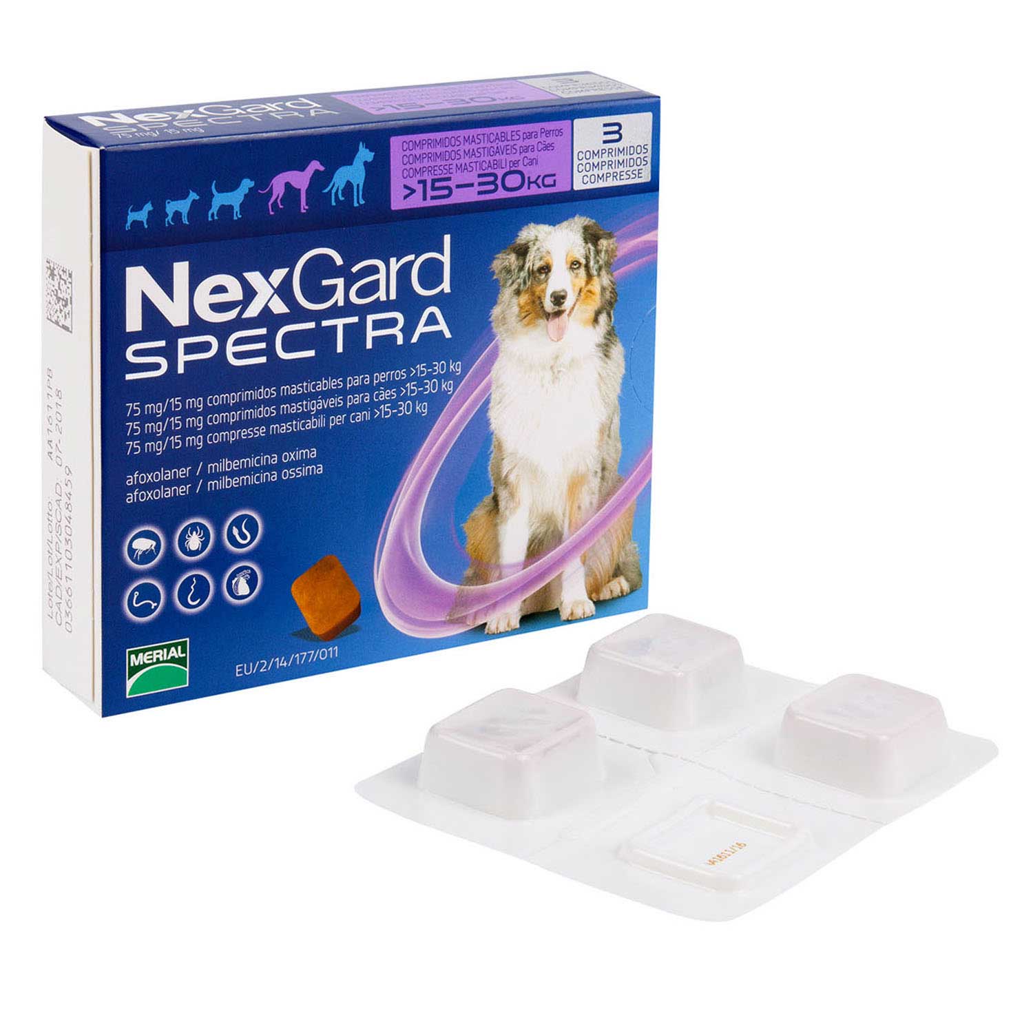 ネクスガードスペクトラ 大型犬用15 30kg未満 通販 フィラリア ノミダニ ペット薬通販のベストケンコー