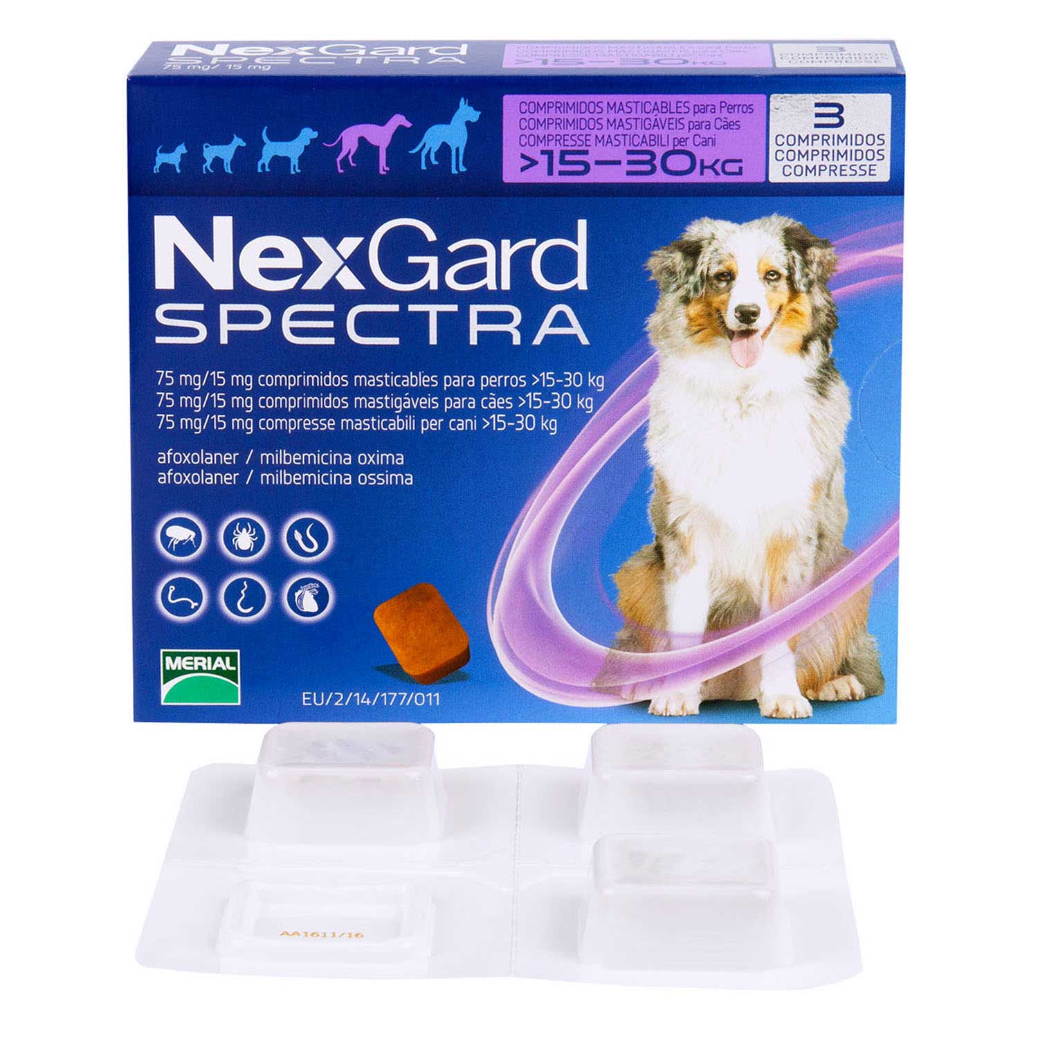 ネクスガードスペクトラ 大型犬用15 30kg未満 通販 フィラリア ノミダニ ペット薬通販のベストケンコー